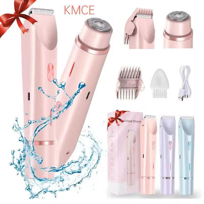 2 in 1 Women Electric Painless Hair Removal Razor and Trimmer