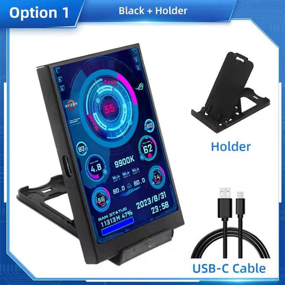 3.5 Inch USB Type-C Secondary Display for CPU GPU RAM Monitoring