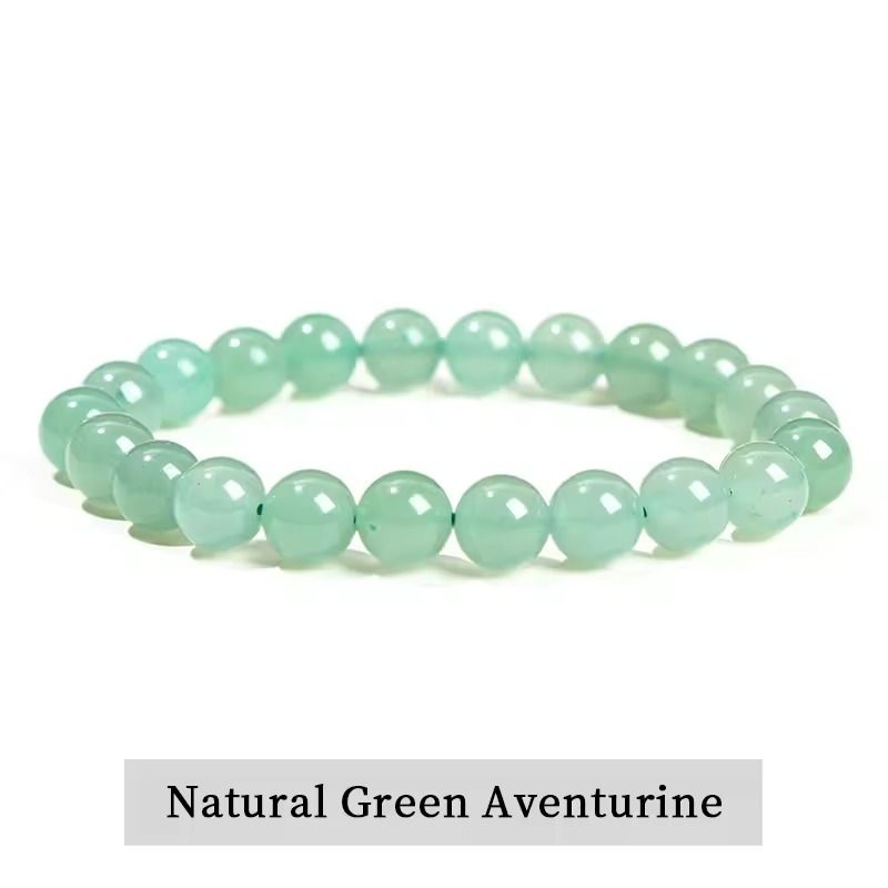 Natural Stone Bead Bracelet with Amethyst Tiger Eye and Crystal Quartz