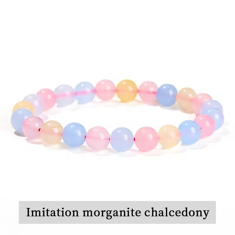 Natural Stone Bead Bracelet with Amethyst Tiger Eye and Crystal Quartz