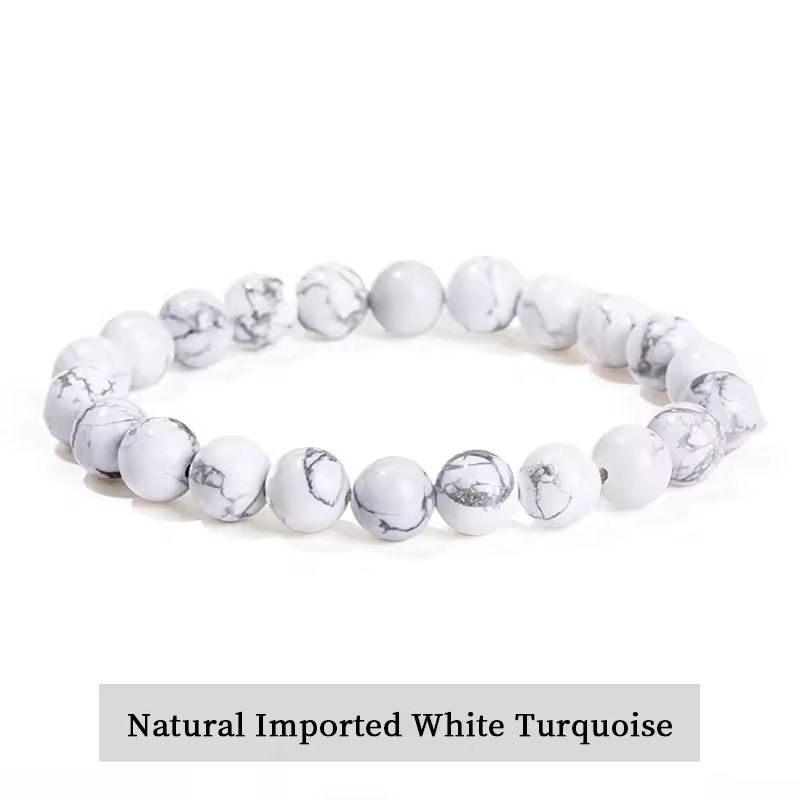 Natural Stone Bead Bracelet with Amethyst Tiger Eye and Crystal Quartz