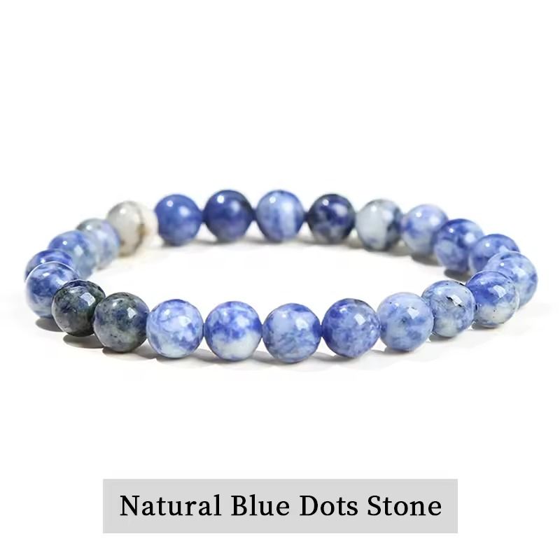 Natural Stone Bead Bracelet with Amethyst Tiger Eye and Crystal Quartz