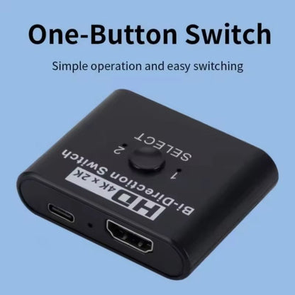 4K HDMI Bi-Directional Switch 2 Port Splitter Adapter