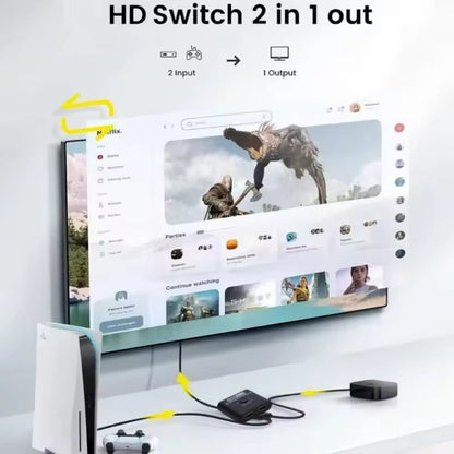 4K HDMI Bi-Directional Switch 2 Port Splitter Adapter