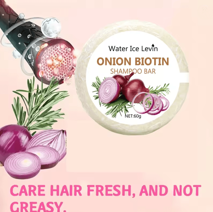 HydraRoots Onion and Biotin Shampoo Bar with Rosemary Extract