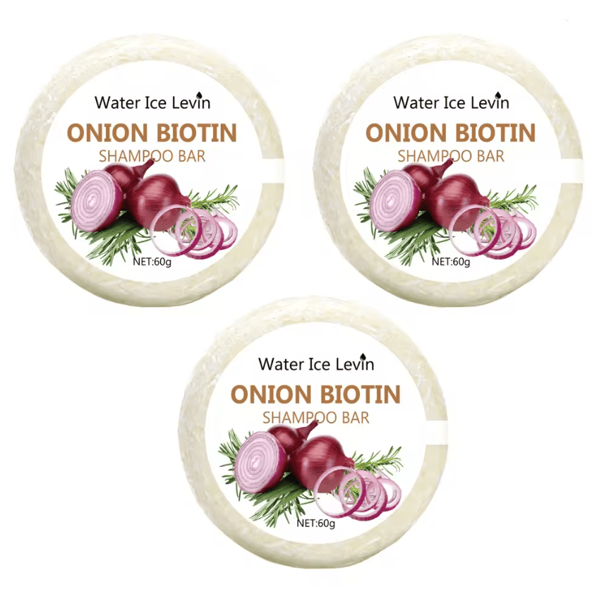 HydraRoots Onion and Biotin Shampoo Bar with Rosemary Extract