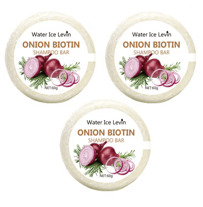 HydraRoots Onion and Biotin Shampoo Bar with Rosemary Extract