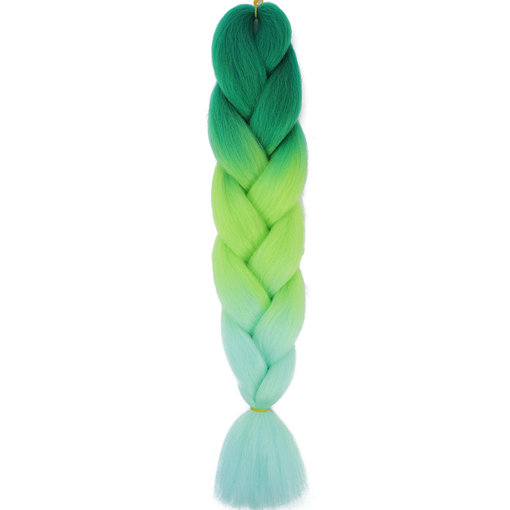 Jumbo Braids Extensions Synthetic Braiding Hair Kanekalon Afro Ombre Color Hair for Kids Children Crochet Twist Braid