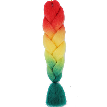 Jumbo Braids Extensions Synthetic Braiding Hair Kanekalon Afro Ombre Color Hair for Kids Children Crochet Twist Braid