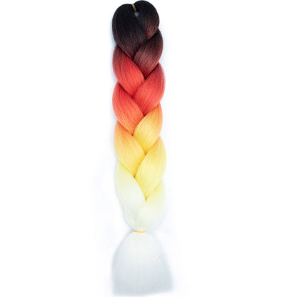 Jumbo Braids Extensions Synthetic Braiding Hair Kanekalon Afro Ombre Color Hair for Kids Children Crochet Twist Braid