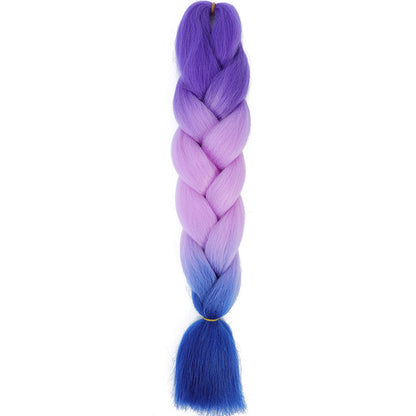 Jumbo Braids Extensions Synthetic Braiding Hair Kanekalon Afro Ombre Color Hair for Kids Children Crochet Twist Braid