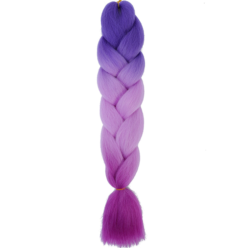 Jumbo Braids Extensions Synthetic Braiding Hair Kanekalon Afro Ombre Color Hair for Kids Children Crochet Twist Braid
