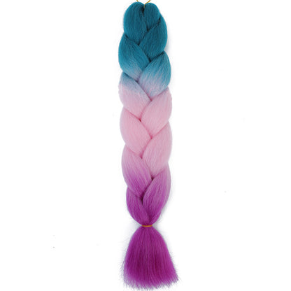 Jumbo Braids Extensions Synthetic Braiding Hair Kanekalon Afro Ombre Color Hair for Kids Children Crochet Twist Braid