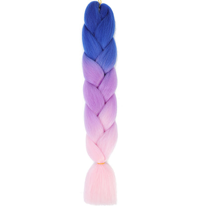 Jumbo Braids Extensions Synthetic Braiding Hair Kanekalon Afro Ombre Color Hair for Kids Children Crochet Twist Braid