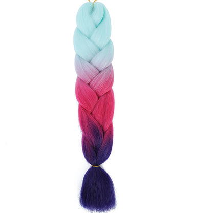 Jumbo Braids Extensions Synthetic Braiding Hair Kanekalon Afro Ombre Color Hair for Kids Children Crochet Twist Braid