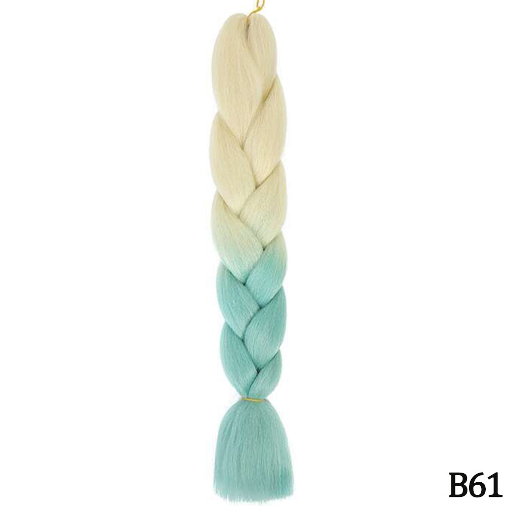 Jumbo Braids Extensions Synthetic Braiding Hair Kanekalon Afro Ombre Color Hair for Kids Children Crochet Twist Braid
