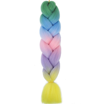 Jumbo Braids Extensions Synthetic Braiding Hair Kanekalon Afro Ombre Color Hair for Kids Children Crochet Twist Braid