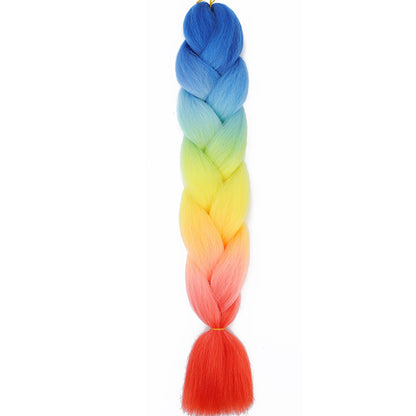 Jumbo Braids Extensions Synthetic Braiding Hair Kanekalon Afro Ombre Color Hair for Kids Children Crochet Twist Braid