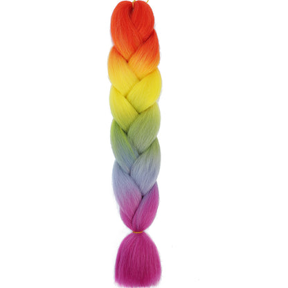 Jumbo Braids Extensions Synthetic Braiding Hair Kanekalon Afro Ombre Color Hair for Kids Children Crochet Twist Braid