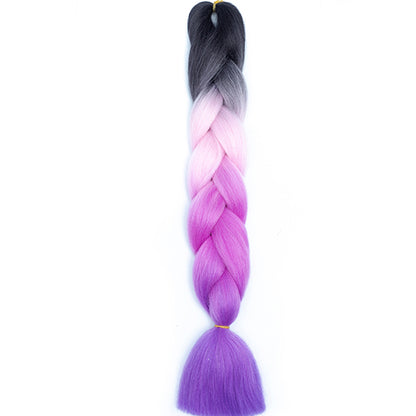 Jumbo Braids Extensions Synthetic Braiding Hair Kanekalon Afro Ombre Color Hair for Kids Children Crochet Twist Braid