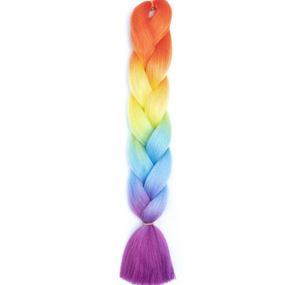Jumbo Braids Extensions Synthetic Braiding Hair Kanekalon Afro Ombre Color Hair for Kids Children Crochet Twist Braid