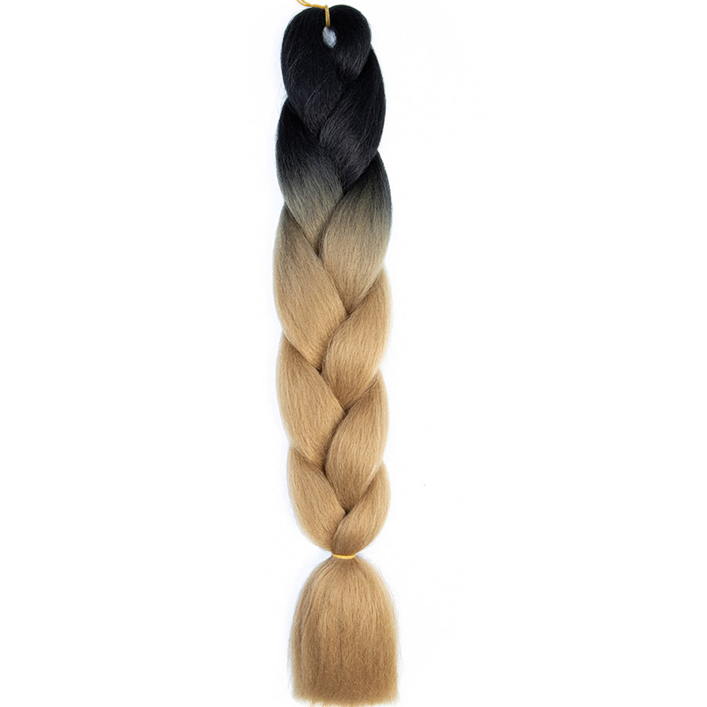Jumbo Braids Extensions Synthetic Braiding Hair Kanekalon Afro Ombre Color Hair for Kids Children Crochet Twist Braid