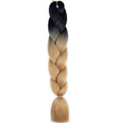 Jumbo Braids Extensions Synthetic Braiding Hair Kanekalon Afro Ombre Color Hair for Kids Children Crochet Twist Braid