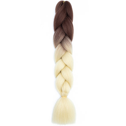 Jumbo Braids Extensions Synthetic Braiding Hair Kanekalon Afro Ombre Color Hair for Kids Children Crochet Twist Braid