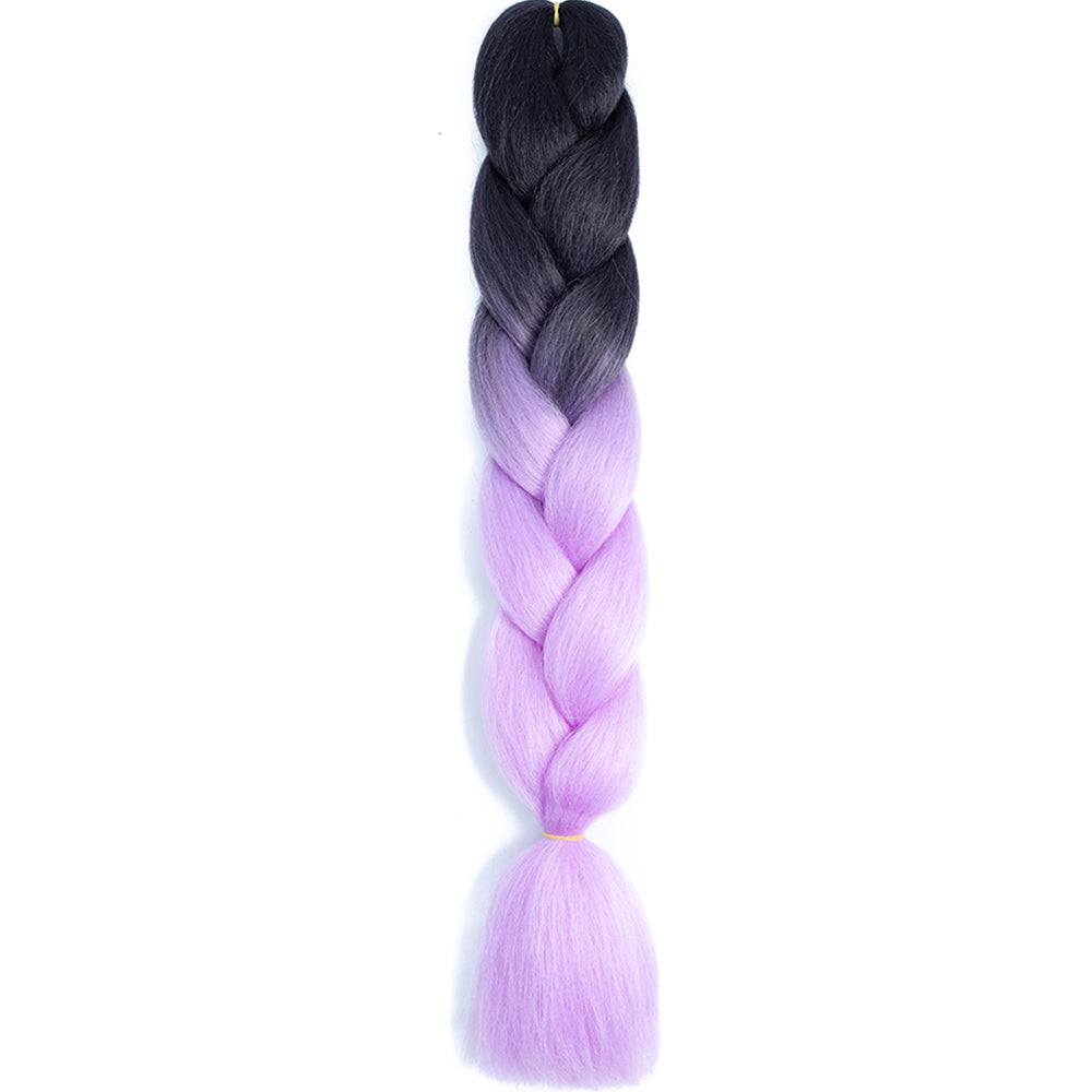 Jumbo Braids Extensions Synthetic Braiding Hair Kanekalon Afro Ombre Color Hair for Kids Children Crochet Twist Braid