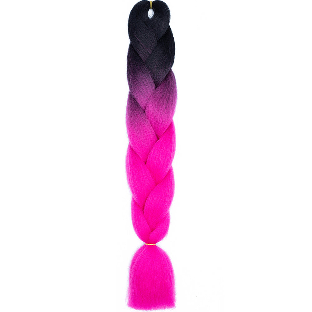 Jumbo Braids Extensions Synthetic Braiding Hair Kanekalon Afro Ombre Color Hair for Kids Children Crochet Twist Braid