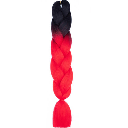 Jumbo Braids Extensions Synthetic Braiding Hair Kanekalon Afro Ombre Color Hair for Kids Children Crochet Twist Braid