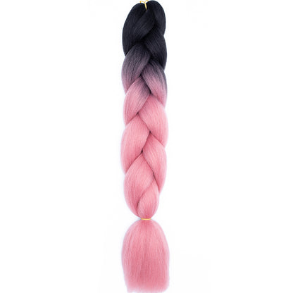 Jumbo Braids Extensions Synthetic Braiding Hair Kanekalon Afro Ombre Color Hair for Kids Children Crochet Twist Braid