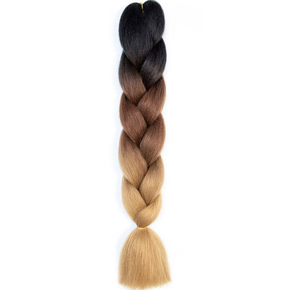 Jumbo Braids Extensions Synthetic Braiding Hair Kanekalon Afro Ombre Color Hair for Kids Children Crochet Twist Braid