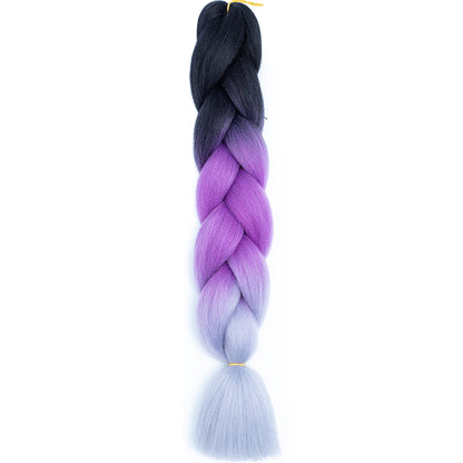 Jumbo Braids Extensions Synthetic Braiding Hair Kanekalon Afro Ombre Color Hair for Kids Children Crochet Twist Braid