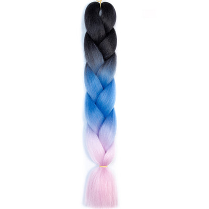 Jumbo Braids Extensions Synthetic Braiding Hair Kanekalon Afro Ombre Color Hair for Kids Children Crochet Twist Braid