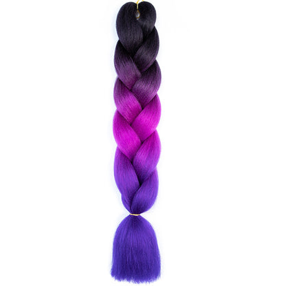 Jumbo Braids Extensions Synthetic Braiding Hair Kanekalon Afro Ombre Color Hair for Kids Children Crochet Twist Braid