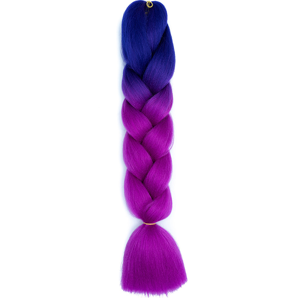 Jumbo Braids Extensions Synthetic Braiding Hair Kanekalon Afro Ombre Color Hair for Kids Children Crochet Twist Braid