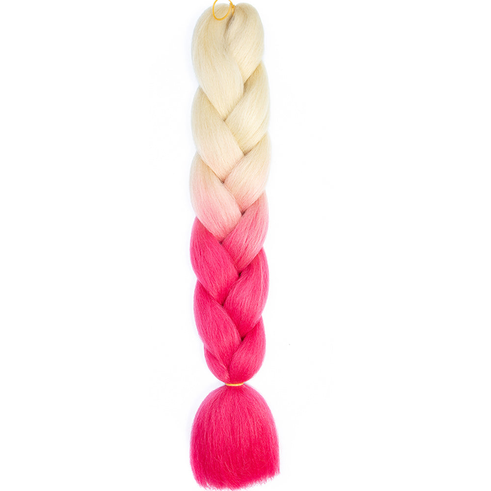 Jumbo Braids Extensions Synthetic Braiding Hair Kanekalon Afro Ombre Color Hair for Kids Children Crochet Twist Braid
