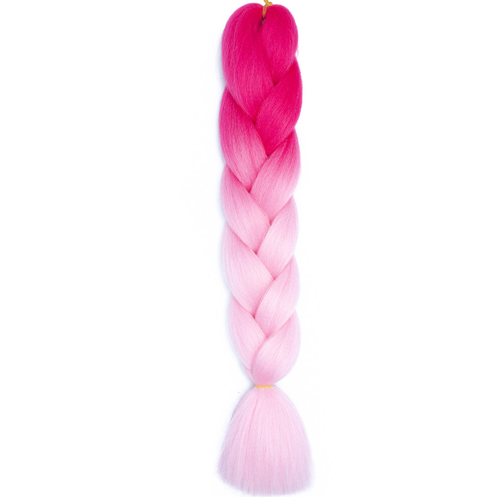 Jumbo Braids Extensions Synthetic Braiding Hair Kanekalon Afro Ombre Color Hair for Kids Children Crochet Twist Braid
