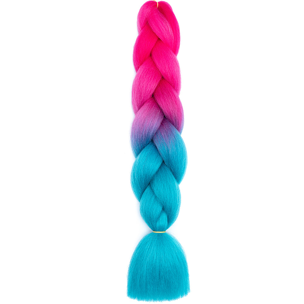 Jumbo Braids Extensions Synthetic Braiding Hair Kanekalon Afro Ombre Color Hair for Kids Children Crochet Twist Braid