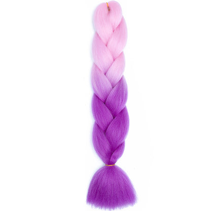 Jumbo Braids Extensions Synthetic Braiding Hair Kanekalon Afro Ombre Color Hair for Kids Children Crochet Twist Braid