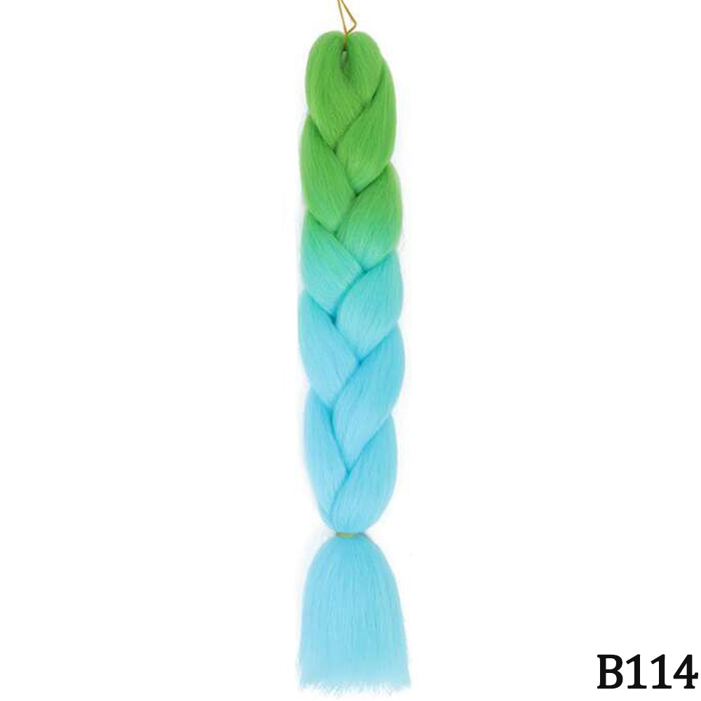 Jumbo Braids Extensions Synthetic Braiding Hair Kanekalon Afro Ombre Color Hair for Kids Children Crochet Twist Braid