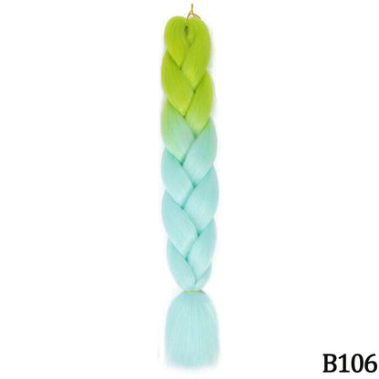 Jumbo Braids Extensions Synthetic Braiding Hair Kanekalon Afro Ombre Color Hair for Kids Children Crochet Twist Braid