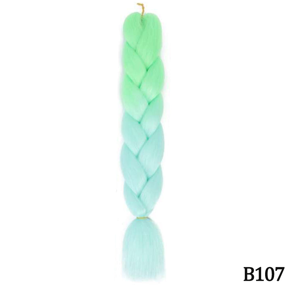 Jumbo Braids Extensions Synthetic Braiding Hair Kanekalon Afro Ombre Color Hair for Kids Children Crochet Twist Braid