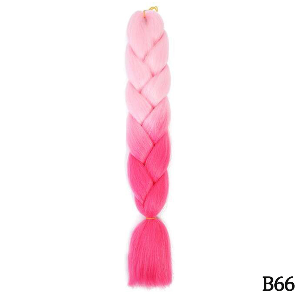 Jumbo Braids Extensions Synthetic Braiding Hair Kanekalon Afro Ombre Color Hair for Kids Children Crochet Twist Braid