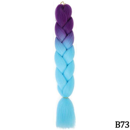 Jumbo Braids Extensions Synthetic Braiding Hair Kanekalon Afro Ombre Color Hair for Kids Children Crochet Twist Braid