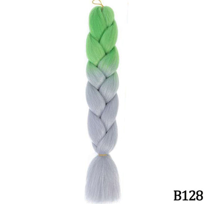 Jumbo Braids Extensions Synthetic Braiding Hair Kanekalon Afro Ombre Color Hair for Kids Children Crochet Twist Braid