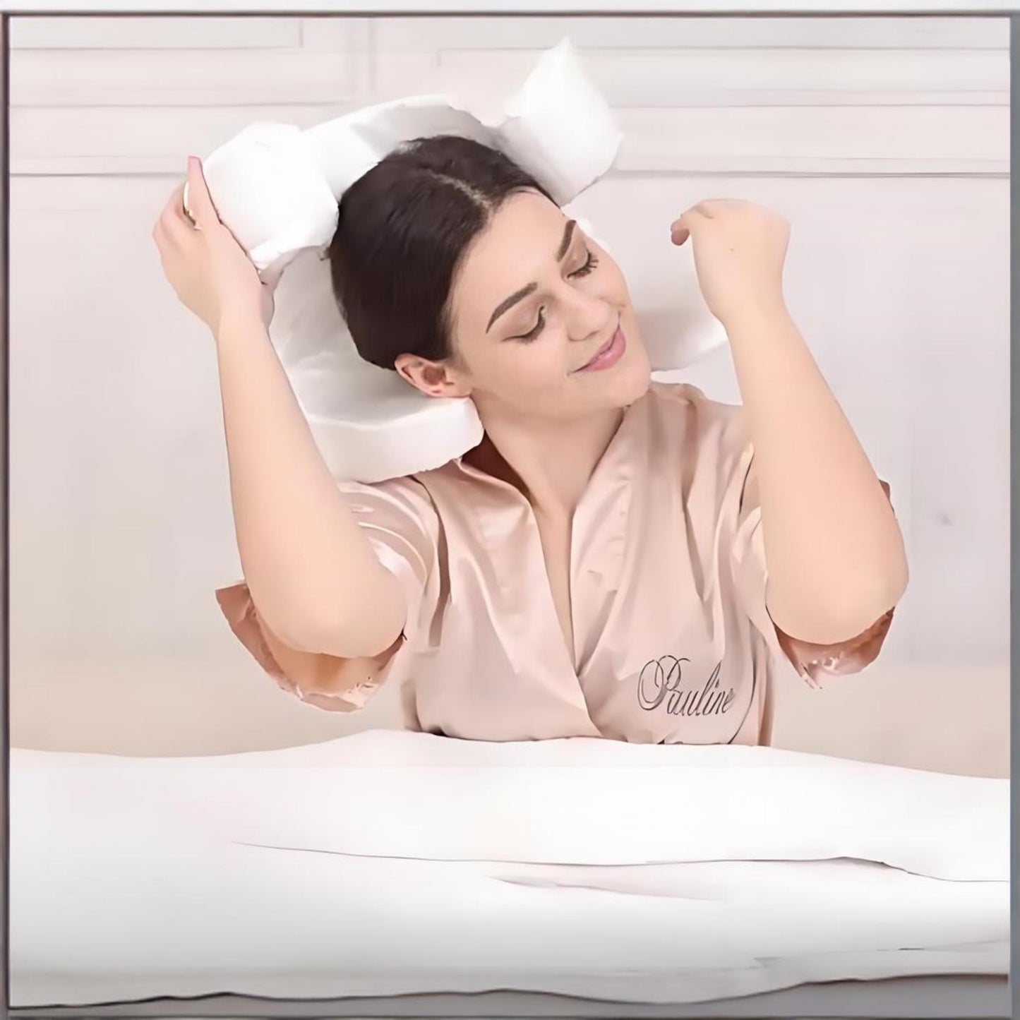 Memory Foam Face Relaxed Wrinkle Prevention Pillow for Beauty Sleep, Anti Aging Anti Wrinkle Beauty Bed Pillow