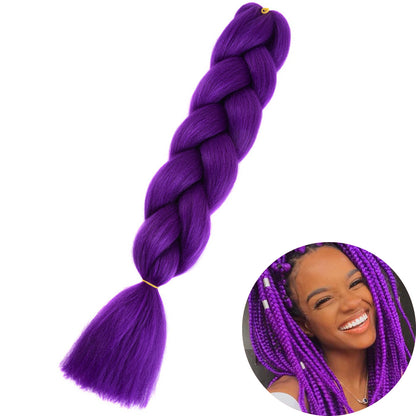Jumbo Braid Hair Extensions, Ombre Kanekalon Synthetic Yaki Braids for Women, DIY Braiding Hair in Multiple Colors