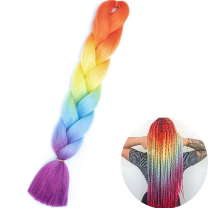 Jumbo Braid Hair Extensions, Ombre Kanekalon Synthetic Yaki Braids for Women, DIY Braiding Hair in Multiple Colors